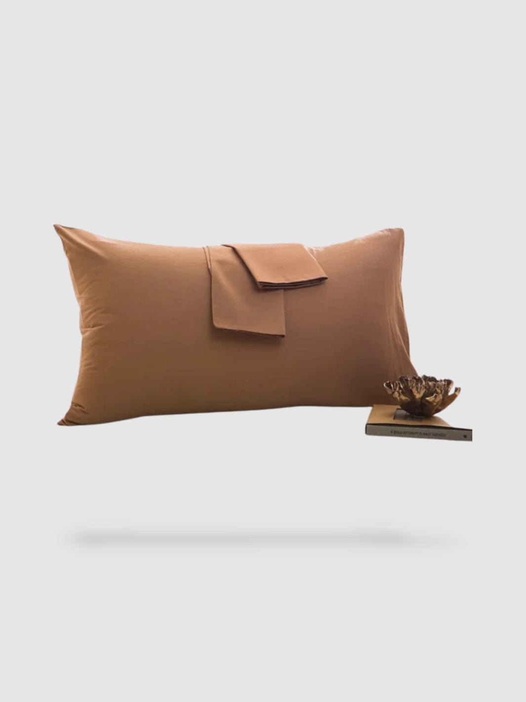 Housse de coussin haut de gamme 50x75cm 2pieces - Marron