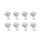 Clip pour housse de couette - 8Pcs Blanc