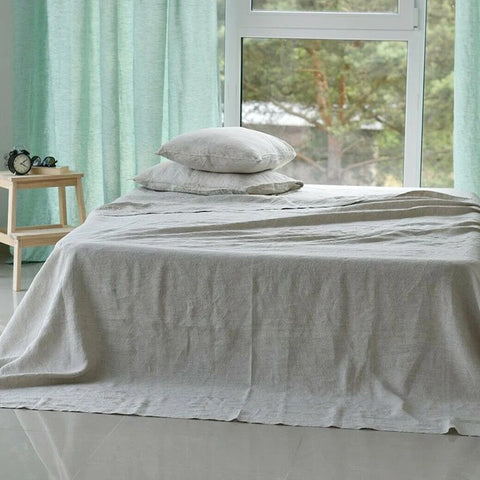Drap plat en lin 180x200
