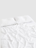 Drap plat en lin 120x220 - Blanc