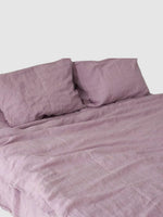 Drap plat en lin 230x270 - Rose pâle