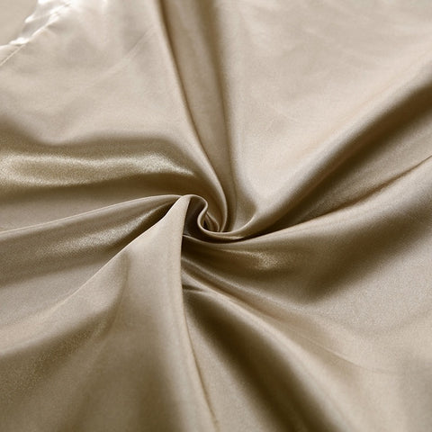 housse de couette en soie dore