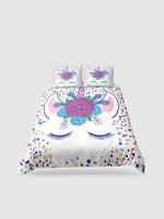 housse de couette licorne 2 personnes - 135x200cm