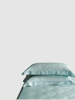 Housse de coussin en soie de murier 40x70 - Turquoise