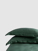 Housse de coussin en soie de murier 40x70 - Vert