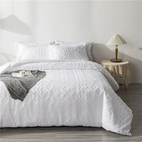 housse de couette brodée