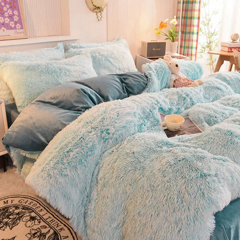 housse de couette en peluche