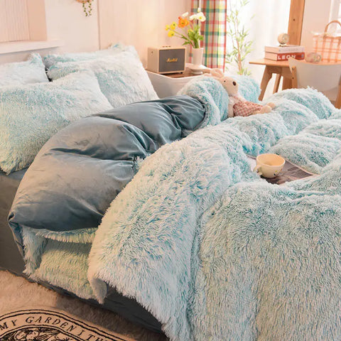 housse de couette en peluche