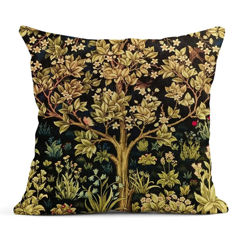 housse de coussin floral 50x50
