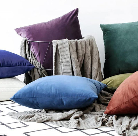 housse de coussin en velours