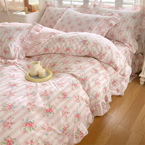 housse de couette a volant
