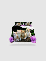 parure de lit chat 140x190 - 135x200cm