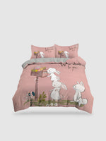 parure de lit lapin mignon - 135x200cm 2PCS