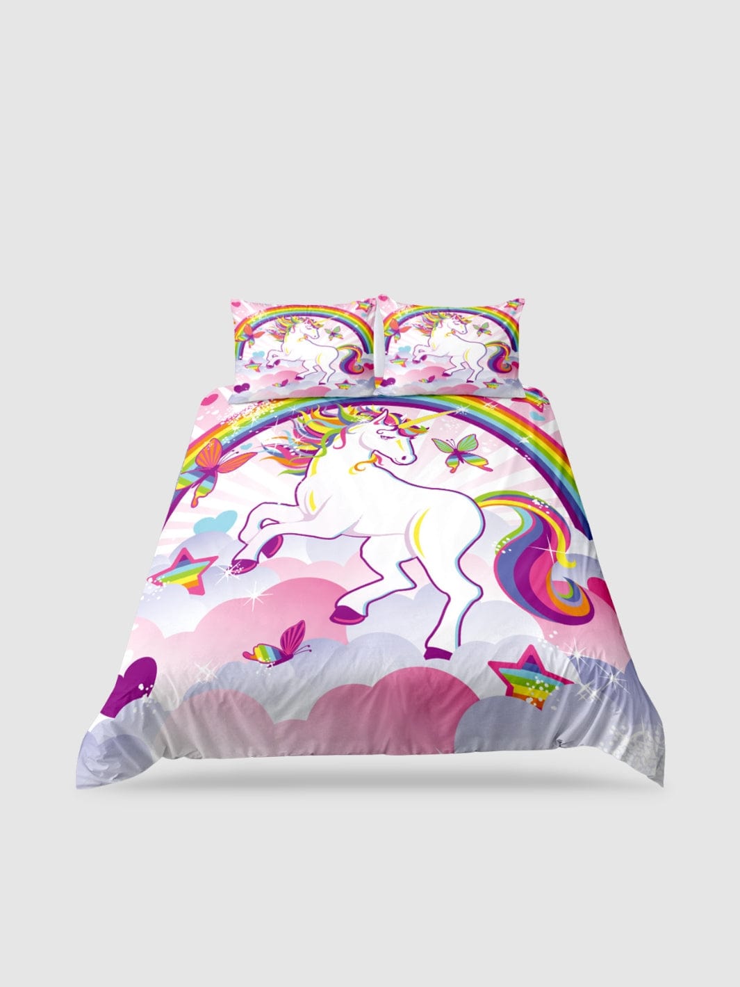 parure de lit licorne 90x190 - 135x200cm