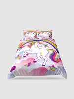 parure de lit licorne 90x190 - 135x200cm