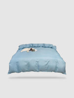 housse de couette tibétaine 180x230 - Bleu