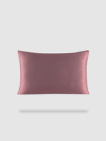 housse de coussin soie de murier 50x70 - Marron