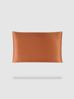housse de coussin soie de murier 50x70 - Orange