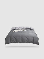 housse de couette tibétaine 220x240 - Gris/gris clair