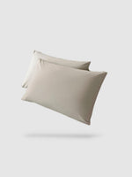 housse de coussin 100% coton 40x40 2 pièces - Gris clair