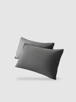 housse de coussin 100% coton 40x40 2 pièces - Gris foncé