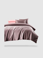 housse de couette haut de gamme 200x230 - Mauve