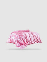 housse de couette satin de coton 160x210 - Rose