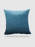 housse de coussin velours 50x50 - Bleu clair