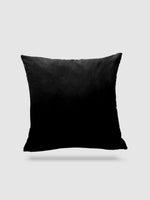 housse de coussin velours 50x50 - Noir