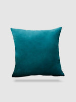 housse de coussin velours 50x50 - Turquoise