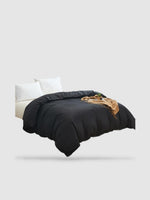 housse de couette en coton 150x200 - Noir