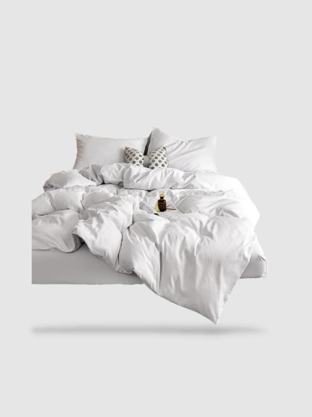 housse de couette unie 150x220 - Blanc