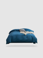 housse de couette 100% coton égyptien 200x230 - Bleu