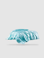 housse de couette satin de coton 200x200 - Bleu ciel