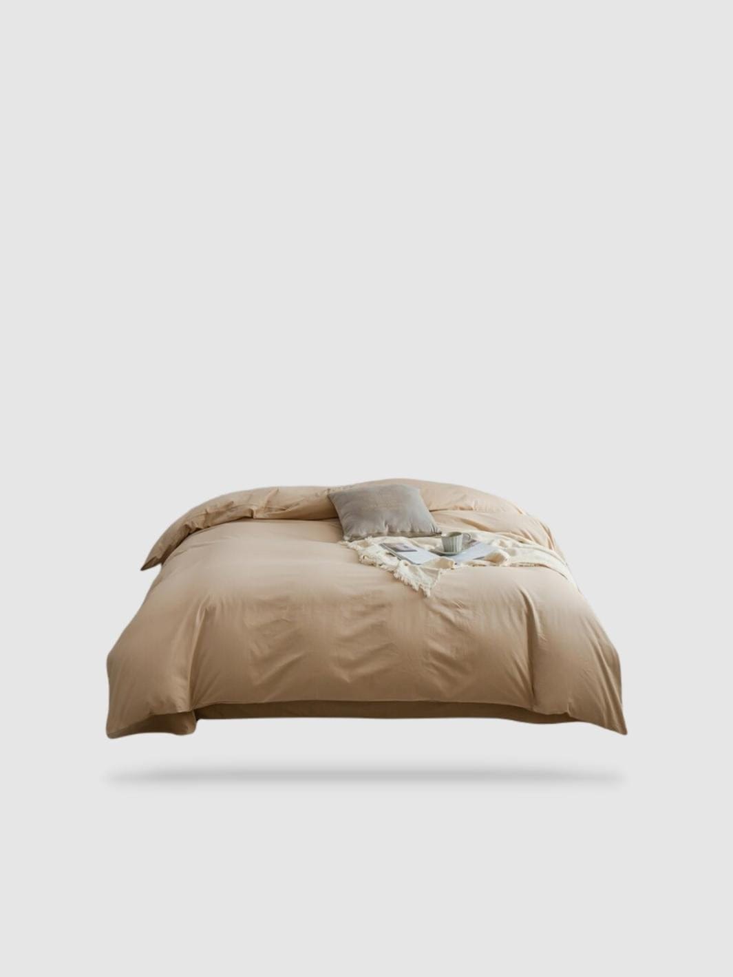 housse de couette 100% coton égyptien 220x240 - Beige