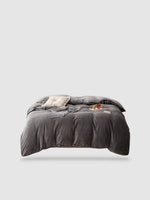 housse de couette hiver 150x200 - Gris foncé