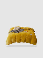 housse de couette hiver 150x200 - Jaune