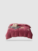 housse de couette hiver 150x200 - Rose