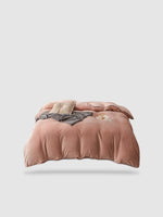 housse de couette hiver 150x200 - Saumon