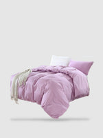 housse de couette coton lavé 160x210 - Violet pastel