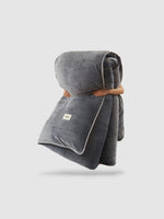 housse de couette polaire 200x230 - Gris foncé