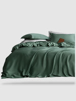 Housse de couette en soie naturelle 200x200 - Vert