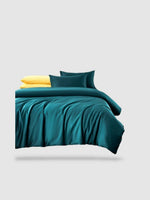 housse de couette haut de gamme 220x250 - Turquoise