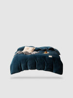 housse de couette hiver 180x220 - Bleu foncé