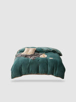 housse de couette hiver 180x220 - Vert