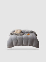 housse de couette hiver 200x230 - Gris
