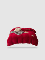 housse de couette hiver 200x230 - Rouge