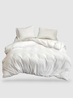 housse de couette en microfibre 200x200 - Blanc