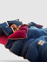 housse de couette d’hiver 200x230 - Bleu/rouge