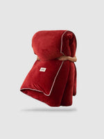housse de couette polaire 220x240 - Rouge